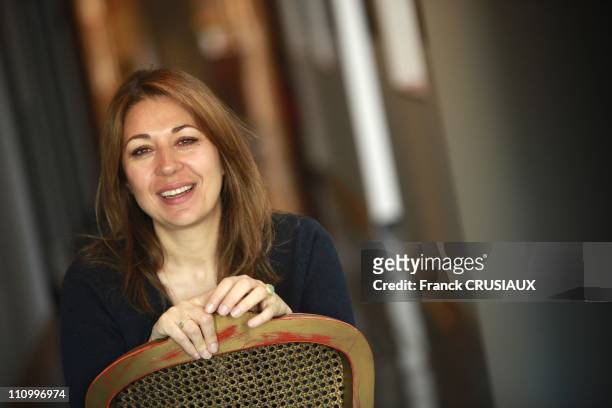The actress Valerie Benguigui in Lille, France on March 03rd, 2009.