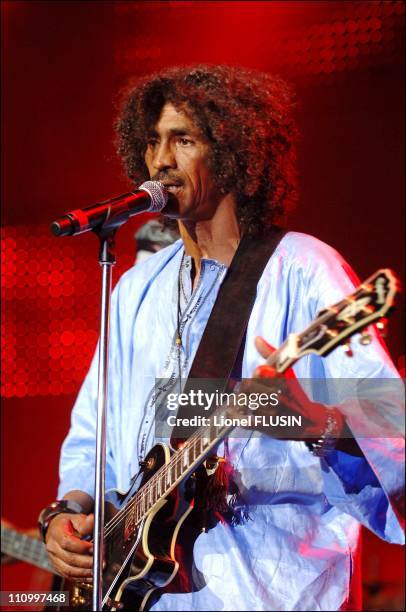 Tinariwen performs at the Montreux Jazz Festival in Montreux, Switzerland on July 10th, 2006.