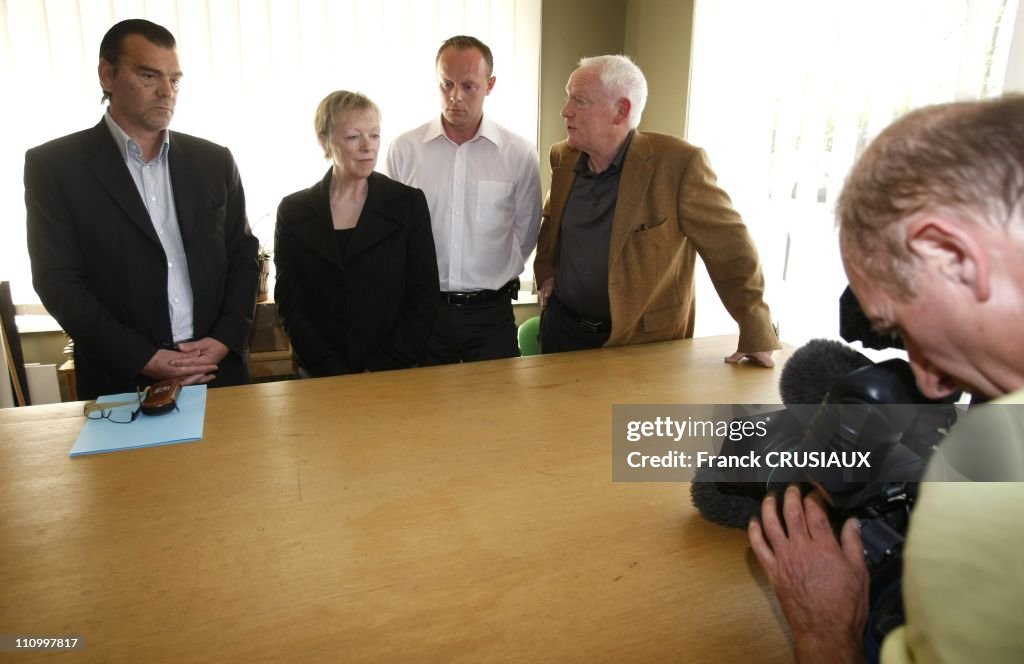 A French sentenced to 96 years in prison for kidnapping in Mexico at the Press Conference of  Florence Cassez 's parents in Lille, France on May 05th, 2007
