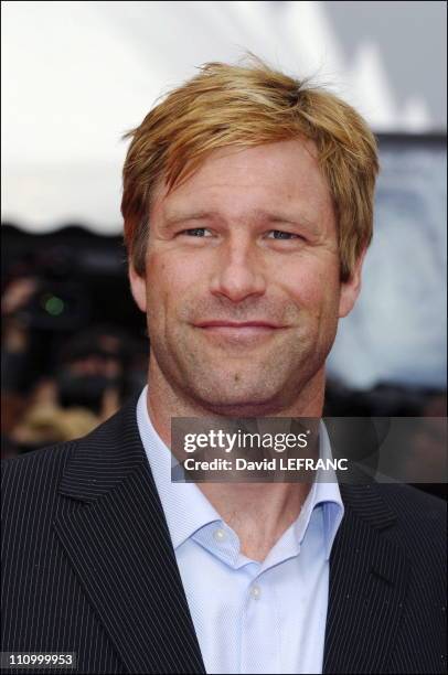 Aaron Eckhart at the 32nd American film festival in Deauville, France on September 03rd, 2006.