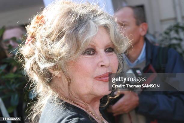 French star Brigitte Bardot at the 20th anniversary of her foundation in Paris, France on September 28th, 2006.