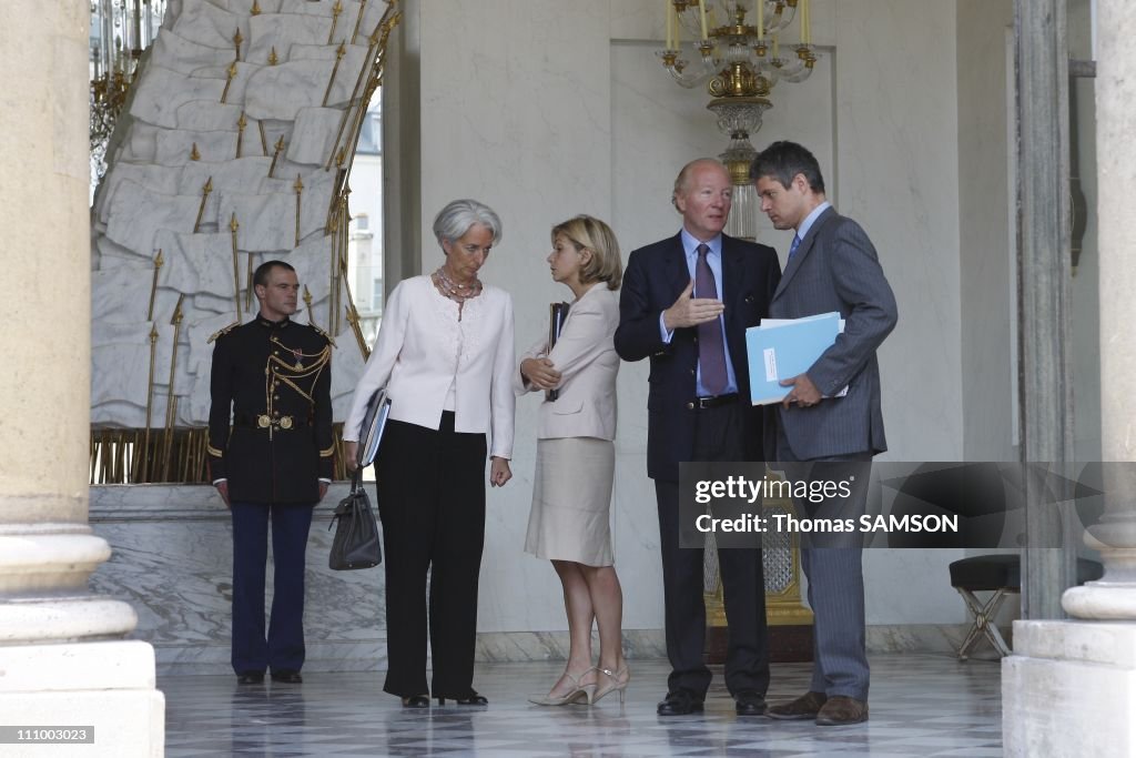 Weekly Ministers council at the Elysee Palace in Paris, France on June 17th, 2008