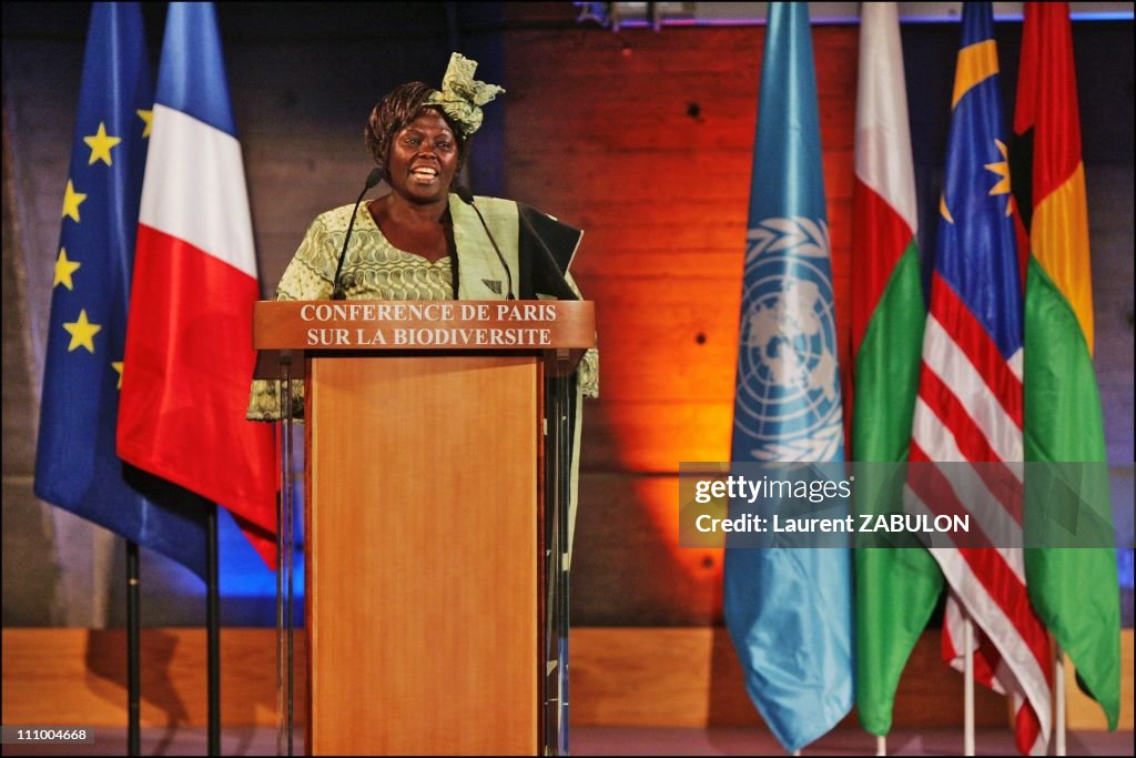 French President Jacques Chirac during the conference on biodiversity at the UN Educational, Scientific and Cultural Organization (UNESCO) headquarters in Paris, France on January 25th, 2005.