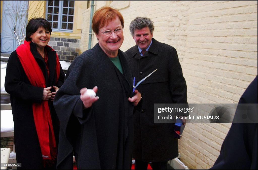 Visit by Tarja Halonen, President of the Republic of Finland in Lille, France on February 3rd, 2005.