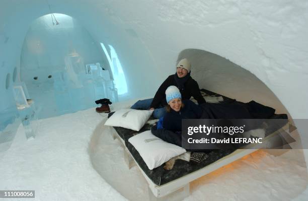 The Icehotel is situated 200km inside the Arctic Circle, offers 60 rooms and receives 14000 guests in a season one of the rooms, each year artists...