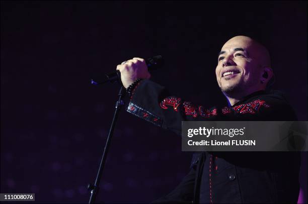 Pascal Obispo at the Geneva Arena in Geneva, Switzerland on January 20th, 2007