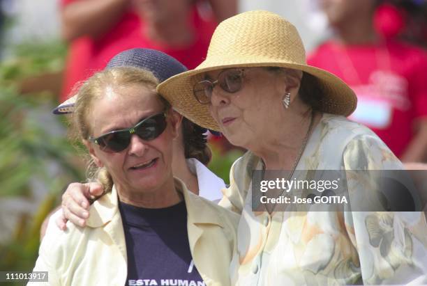 File photos of Raul Castro's wife, Vilma Espin, who died on June 18th 2007 in Havana, Cuba - File photo of Raul Castro's wife Vilma Espin (Right,...