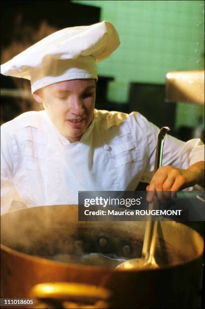 Chef Helene Darroze in Paris, France on January 01st, 2005.