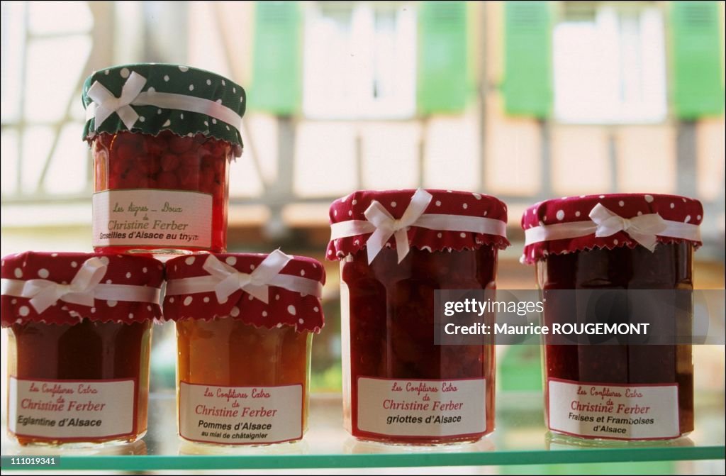 Chef Christine Ferber at Relais des Trois Epis in Niedermorschwhir, France on December 01st, 2004.