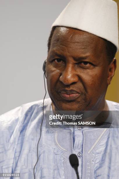 Alpha Oumar Konare, President of the African Union Commission in Lisbon, Portugal on December 09th, 2007.
