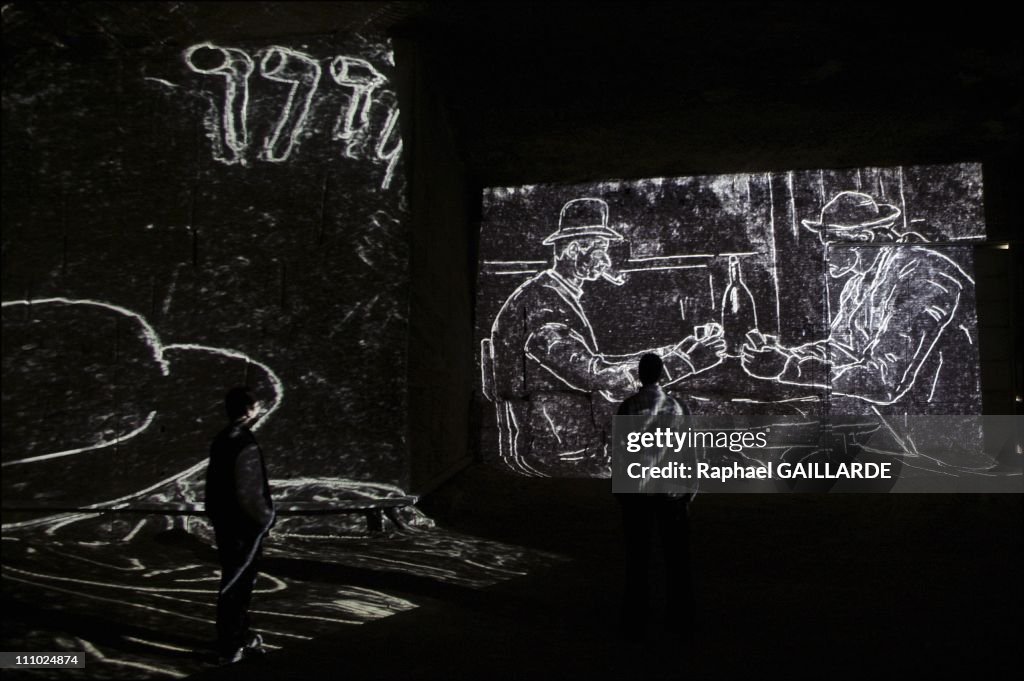 "Couleurs Cezanne" show at the Cathedrale d'Images in Les-Baux-de-Provence, France on February 24th, 2006.