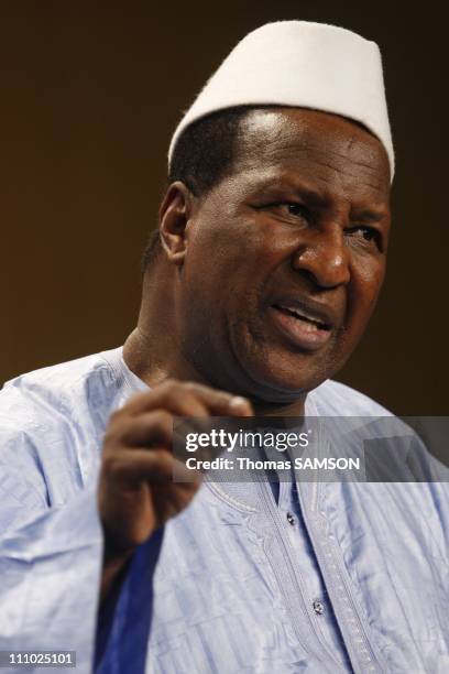Alpha Oumar Konare, President of the African Union Commission in Lisbon, Portugal on December 09th, 2007.