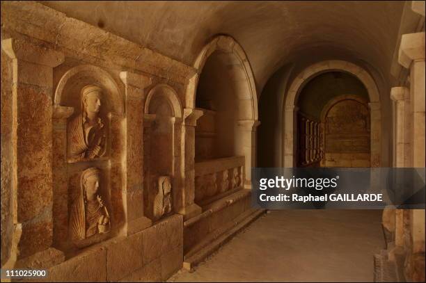 The Tomb of the Three Brothers - Hypogeum discovered in 2002 by a team of Japanese archaeologists in the Southeast necropolis of Palmyra, the tombs'...
