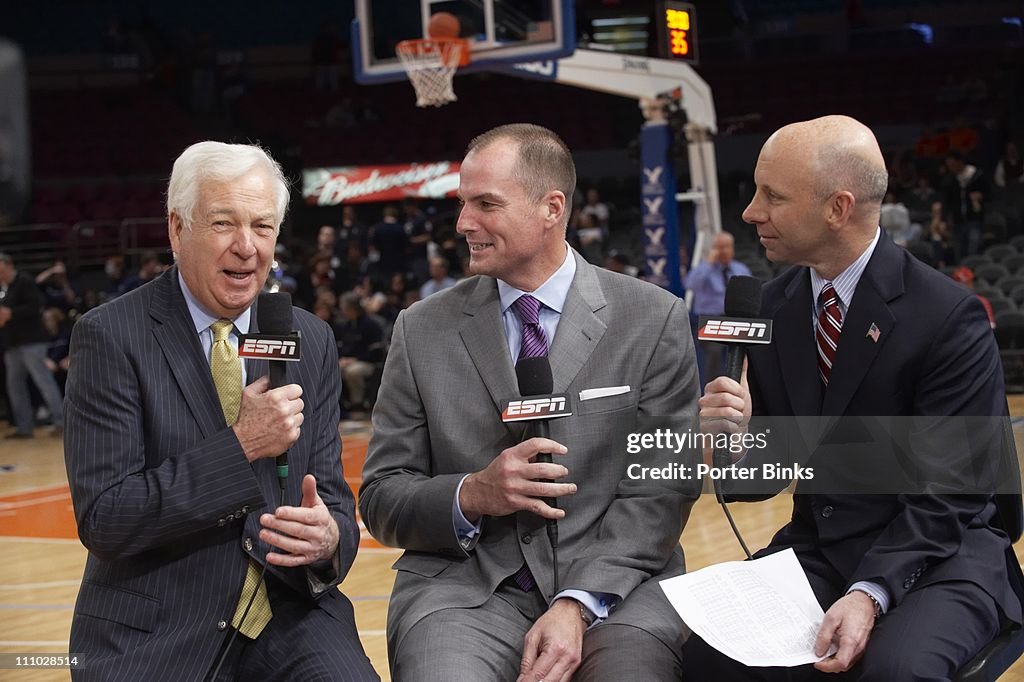Jay Raftery ESPN announcers Bill Raftery, Jay Bilas and Sean McDonough before ...