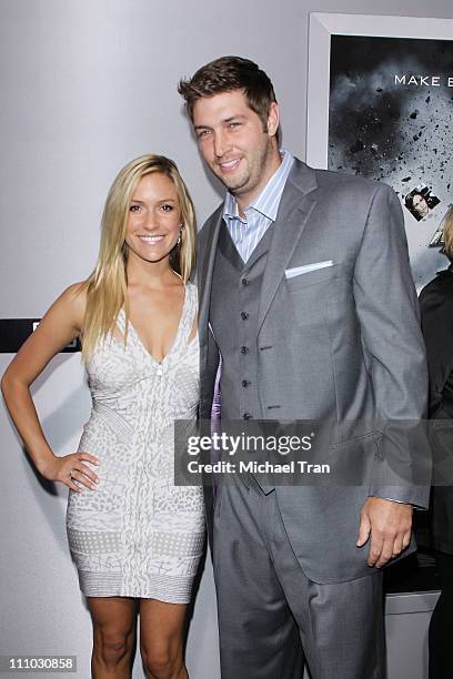 Kristin Cavallari and Jay Cutler arrive at the Los Angeles premiere of "Source Code" held at ArcLight Cinemas Cinerama Dome on March 28, 2011 in...