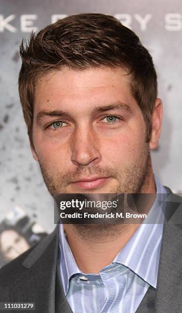 Chicago Bears Quarterback, Jay Cutler, attends the premiere of Summit Entertainment's "Source Code" at the Arclight Cinerama Dome on March 28, 2011...