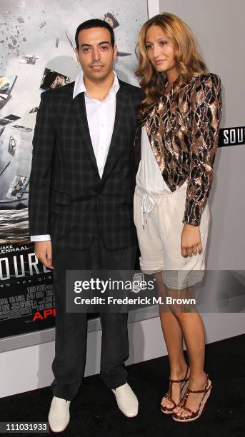 Actor/Producer Mohammed Al Turki andd actress Siran Manoukian attend the premiere of Summit Entertainment's "Source Code" at the Arclight Cinerama...