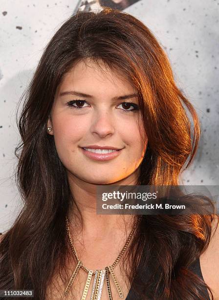 Actress Reese Lasher attends the premiere of Summit Entertainment's "Source Code" at the Arclight Cinerama Dome on March 28, 2011 in Los Angeles,...