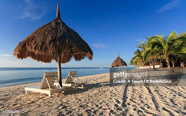 panglao beach in bohol - philippines beach stock pictures, royalty-free photos & images