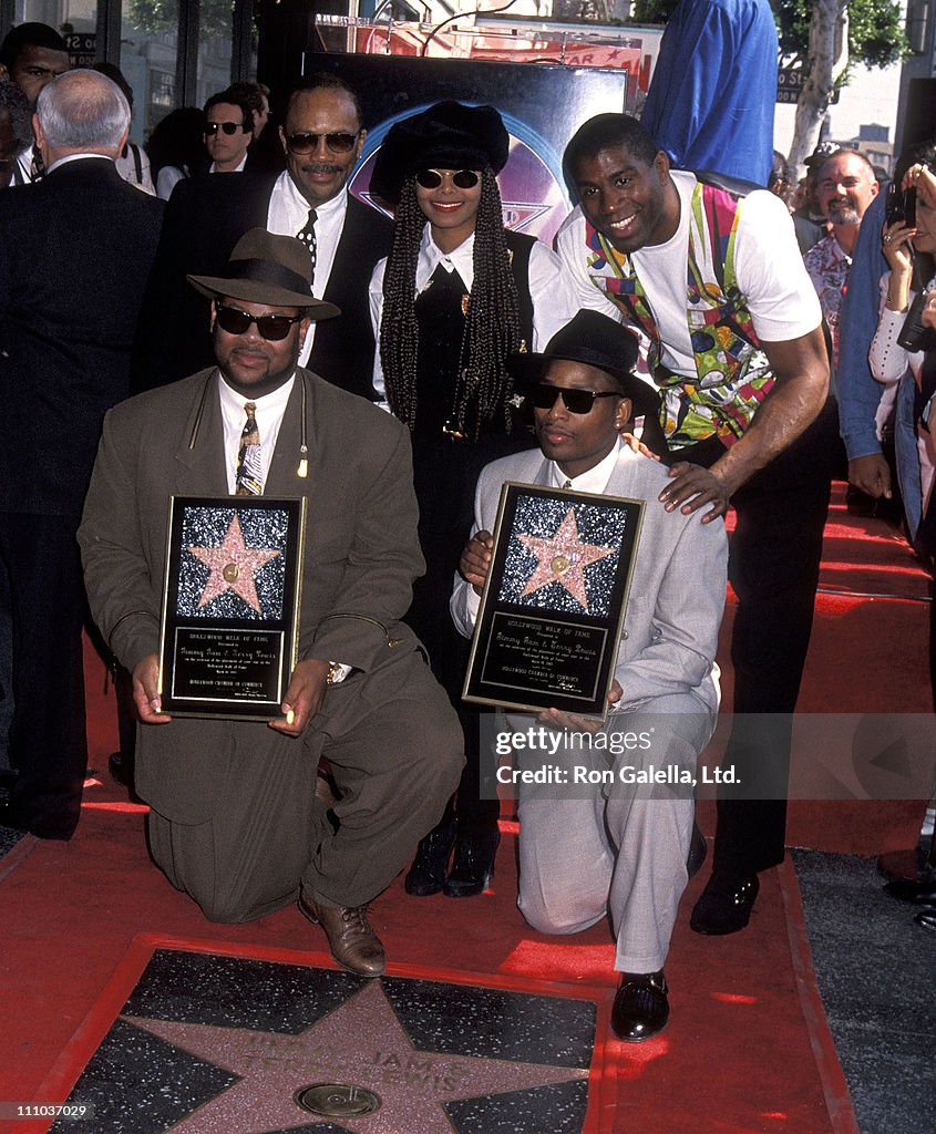 James "Jimmy Jam" Harris and Terry Lewis Receive a Hollywood Walk of Fame Star