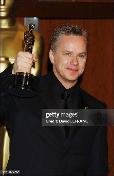 Tim Robbins in Los Angeles, United States on February 29, 2004.