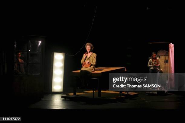 Theater play of Pierre Notte "I am also Catherine Deneuve", at the Opera Theater Pepiniere, staged by Jean-Claude Cotillard, the Opera Theater...