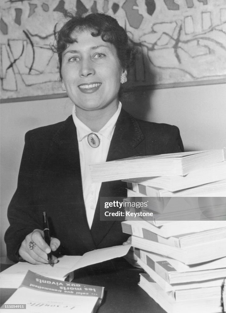 Author and winner of the Femina Prize for her book 'The Breath ...