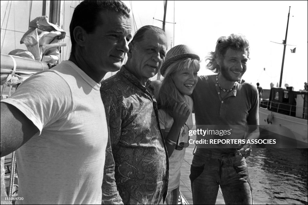 Johnny Hallyday in the sixties in Saint Raphael, France.