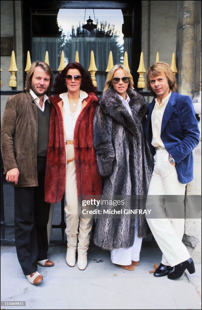 The 'ABBA' in Paris, France in 1979.