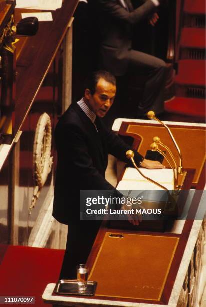 Robert Badinter's speech against death penalty at national assembly in Paris, France on September 18, 1981.