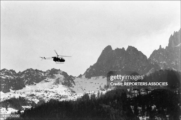 And 20 March 1957 : a forwarding take down the bodies of mountaineers Jean Vincendon and Francois Henry in Chamonix, France.