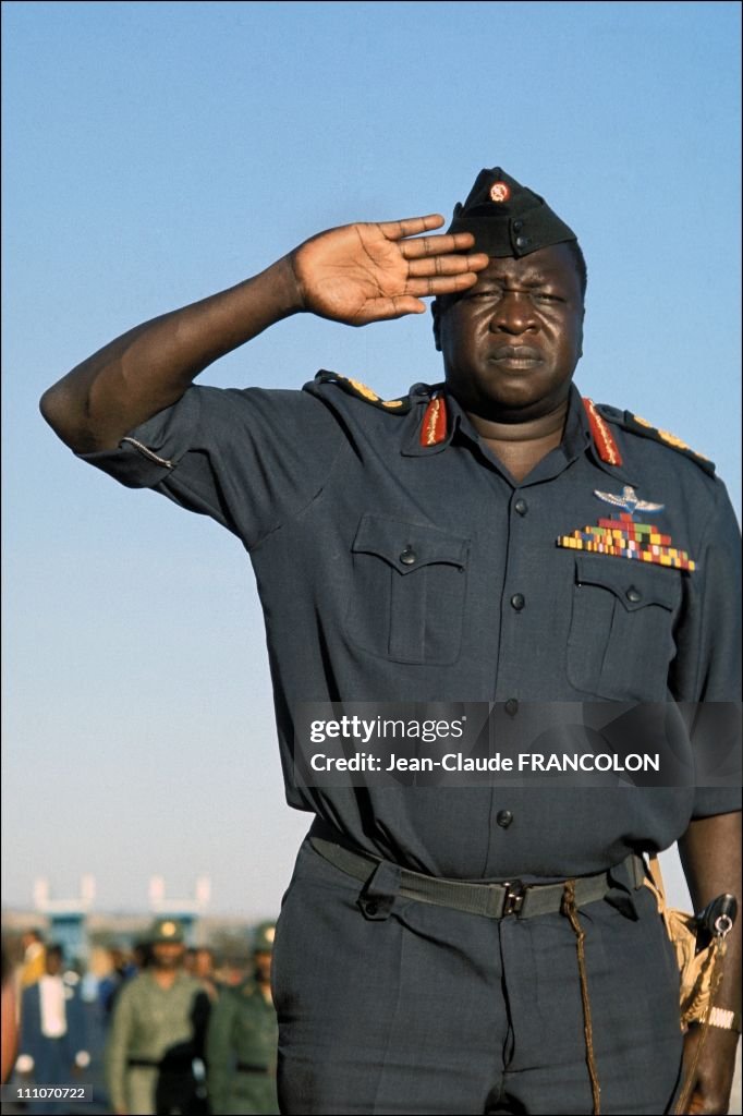 Idi Amin Dada in the summit of Uganda in Addis Ababa, Ethiopia on January 10, 1976.