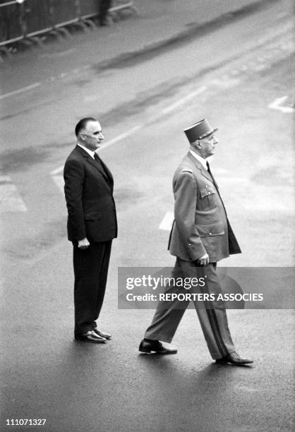 General de Gaulle, Georges Pompidou in France on October 15, 1962.