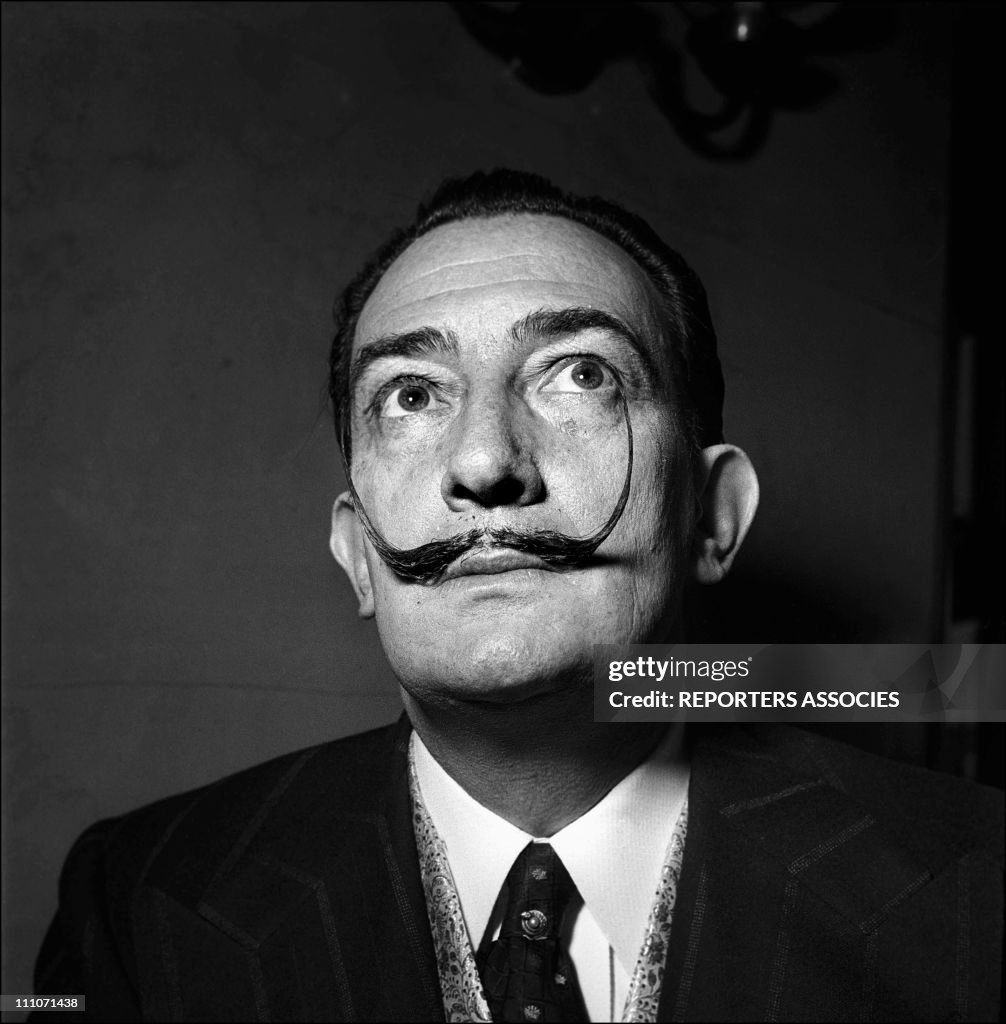 Salvador Dali In Paris, France In 1953