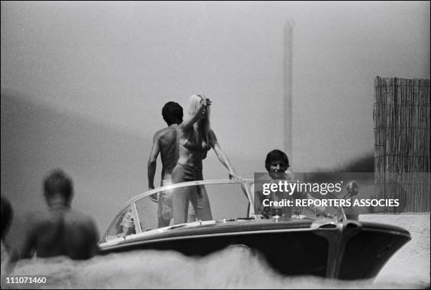 Bardot And Gunther Sachs in Saint Tropez, France in August 1962.