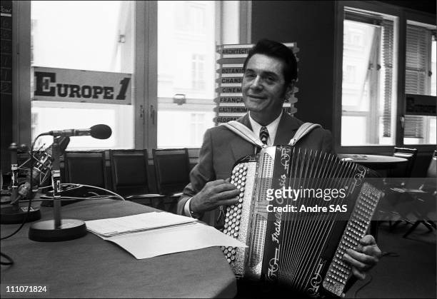 Europe1: Andre Verchuren, Accordionist: Portrait Of Andre Verchuren In Paris, France In 1968