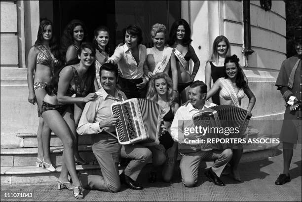 Miss Cote D'Azur Election: The Miss; Andre Verchuren; Monty; Aimable In Nice, France On October 06, 1969