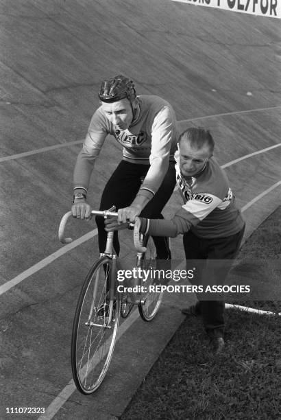 Jacques Anquetil in Besancon, France on September 26, 1964.