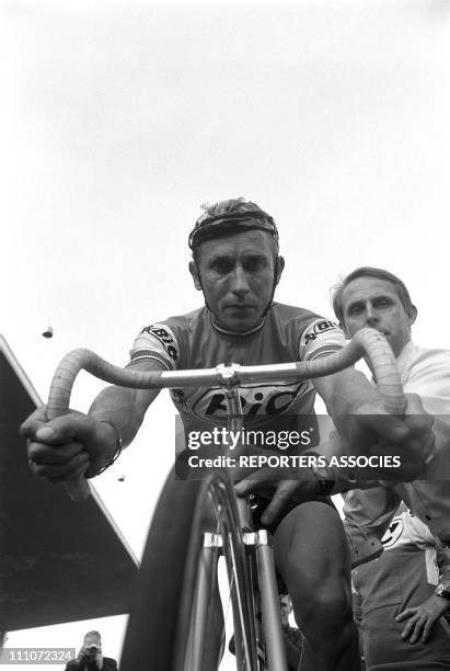 Jacques Anquetil in Besancon, France on September 26, 1964.