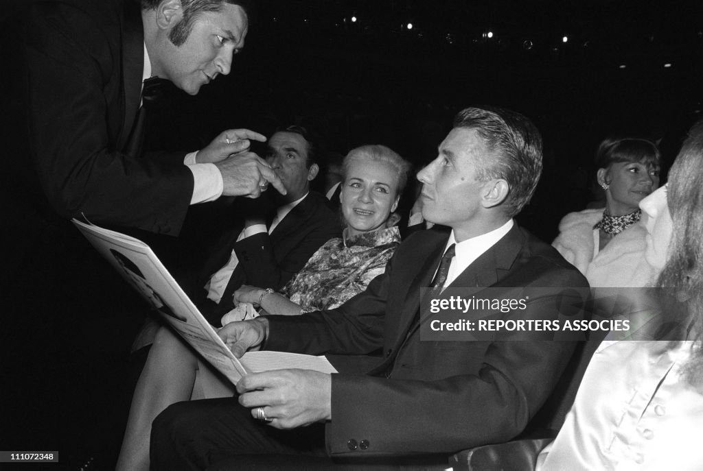 Janquetil In The First Time Of Dalida (N And B) At Olympia In Paris, France On October 07, 1967.