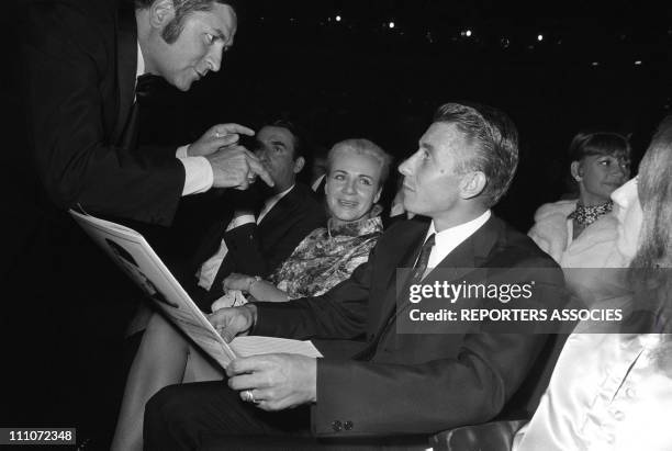 Anquetil In The First Time Of Dalida At Olympia In Paris, France On October 07, 1967 - Jeanine and Jacques Anquetil.