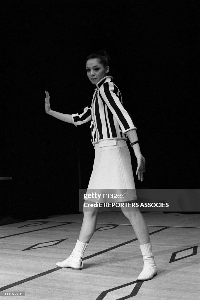 Fashion Mini Dress Courreges In France On January 09, 1966