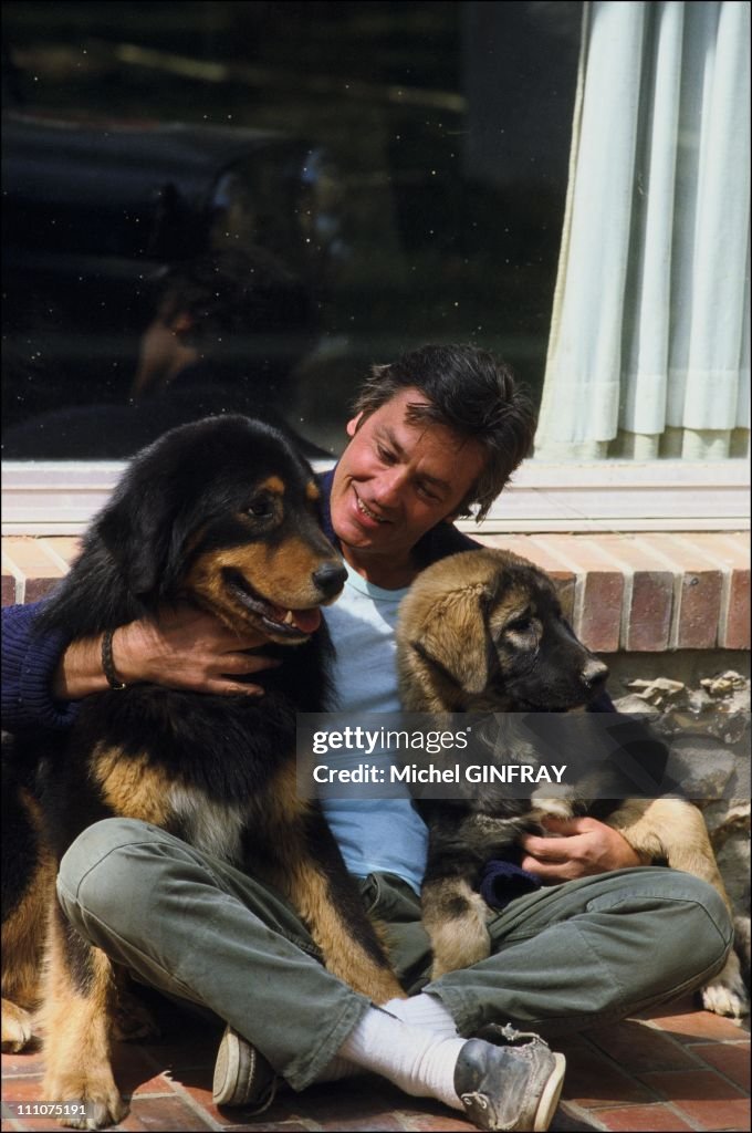 Archives: Alain Delon in France in 1980.