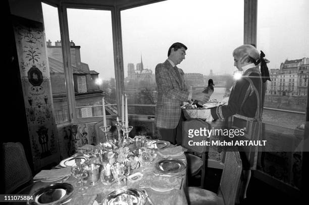 Claude Terrail at the Tour of Argent - Owner Claude Terrail, whose family has owned the restaurant since 1910, in Paris, France on December 01st,...