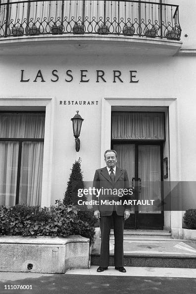 One of Paris' most famous chefs, Rene Lasserre in Paris, France in ...