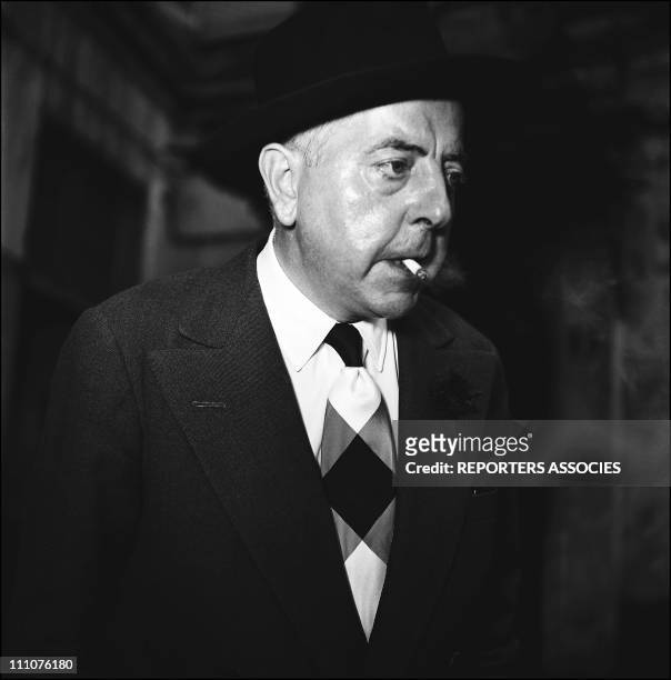 Jacques Prevert in the 50's in France in 1950.