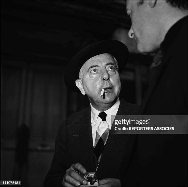 Jacques Prevert in the 50's in France in 1950.