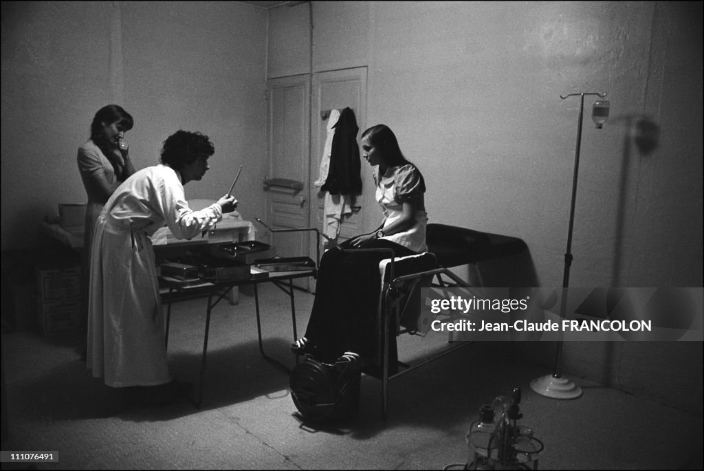Abortion in a clinic of Saint-Etienne, France in September, 1973.