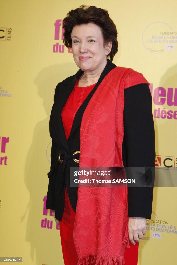 The premiere of "Fleur du desert" at theatre Marigny in Paris, France on March 07th, 2010.