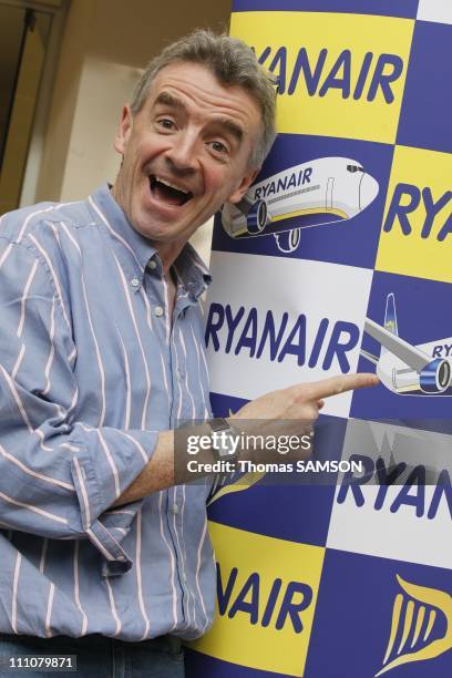 Michael O'Leary, CEO of Ryanair in Paris, France on March 30th, 2010